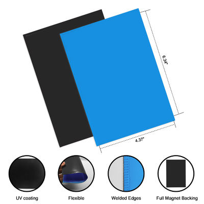 Blue Color Strong Retangler Custom Magnetic Frames Magnets Sleeve For Picture Hanging