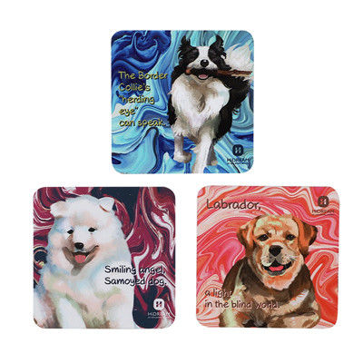 EVA Printed Fridge Magnet Sticker Flexible Magnetic Coaster