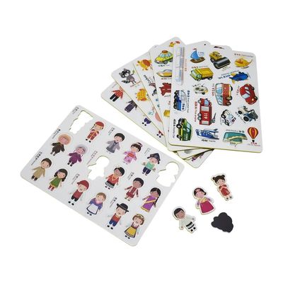 Customized Waterproof Cartoon Fridge Magnet Stickers Removable Stickers For Kids