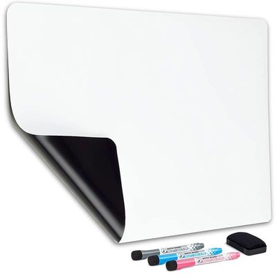 16" X 12" Soft Magnetic Whiteboard Marker Board For Fridge