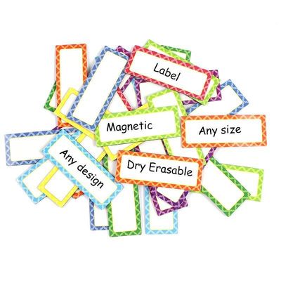 0.4mm 0.8mm 1.3mm Magnetic Whiteboard Sticker Removable Dry Erase Labels