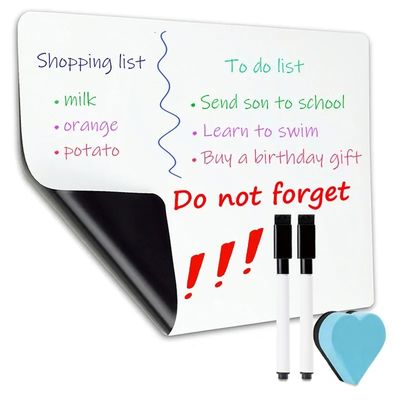 12x16 12x17 13x17 Office Home Fridge Magnetic Removable Reusable Dry Erase Whiteboard