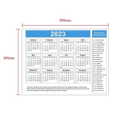 297x393mm Removable Weekly Planner Fridge Magnet Organizer Reusability For Fridge