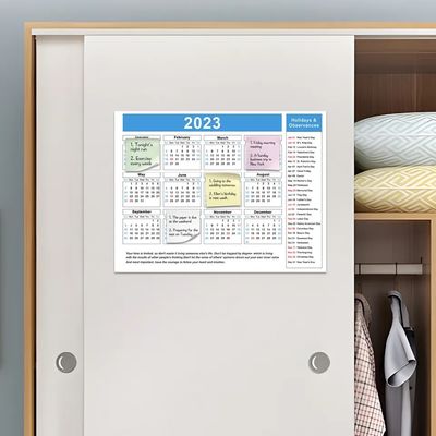 297x393mm Removable Weekly Planner Fridge Magnet Organizer Reusability For Fridge