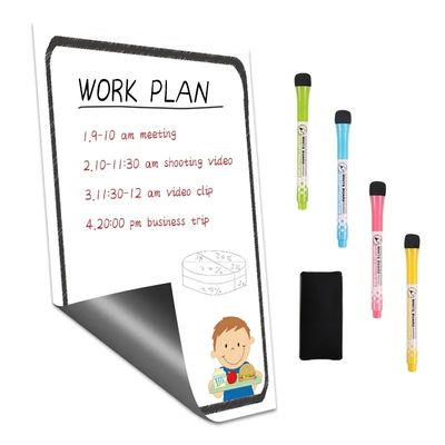 A4 Magnetic Refrigerator Frame Dry Erase Memo Board With Magnet Table Memo