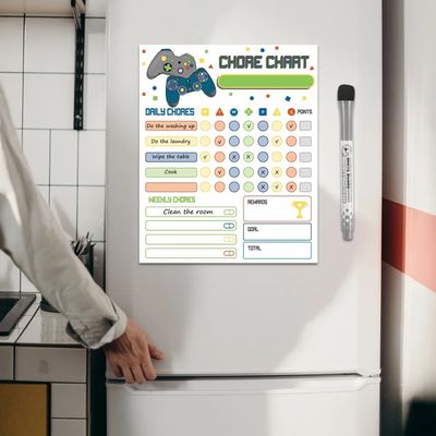 Rewritable Magnetic Refrigerator Frame Planner Magnetic Dry Erase Calendar Refrigerator Sticker