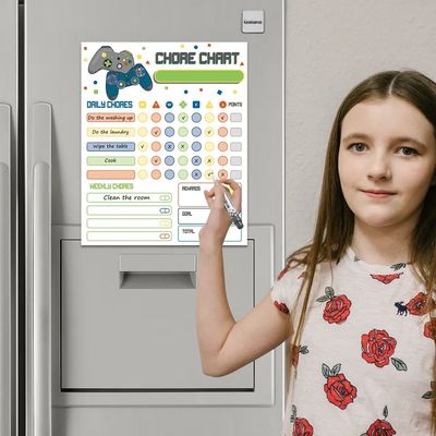 Rewritable Magnetic Refrigerator Frame Planner Magnetic Dry Erase Calendar Refrigerator Sticker